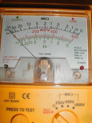 Extech 380353 high voltage megohmmeter megger used once