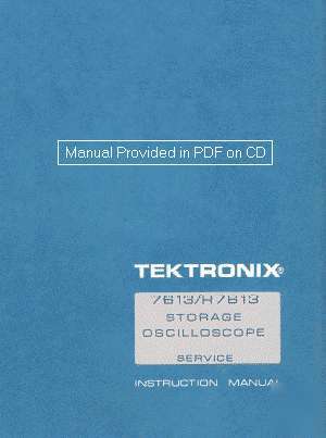 Tek 7613 service manual in 2 resolutions w/textsearch