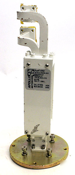 Microwave waveguide diplexer tx 27.553MHZ rx 28.003 mhz