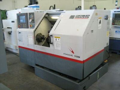 1998 cincinnati hawk 150 cnc turning center w 2100