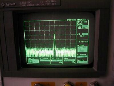 Agilent 8924C 30-1000 mhz cdma mobile station test set 