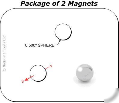 New 2 magcraft rare earth neodymium magnets 1/2