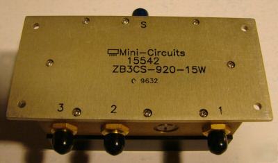 New mini-circiuts 15W 900MHZ 3-way ZB3CS-920-15W, , sma