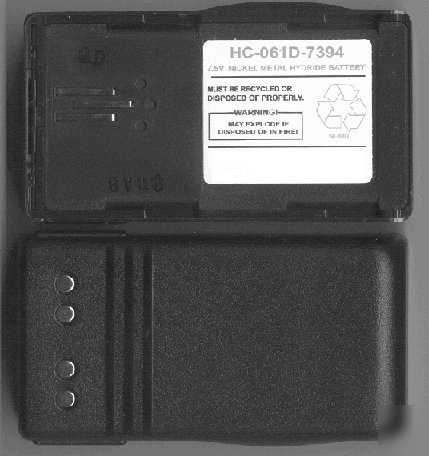 TOPB200 nicd battery for tait orca standard case