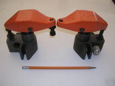 (2) carr lane hydraulic swing clamps, low profile