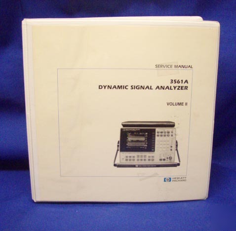 Hp 3561A dynamic signal anlayzer service manual V2