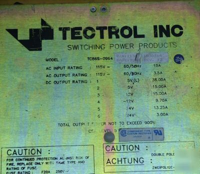 Tectrol 6 output switching dc power supply 5-24V nice 