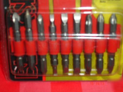 New brand 9PC screwdriver bit set with belt holder