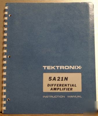 Tek tektronix 5A21N original service/operating manual