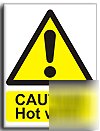 Caut. hot water sign-s. rigid-200X250MM(wa-141-re)