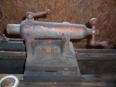  metal lathe /antique/railroad machine shop