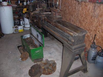  metal lathe /antique/railroad machine shop