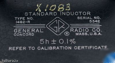 General radio 1482-r 5H standard inductor