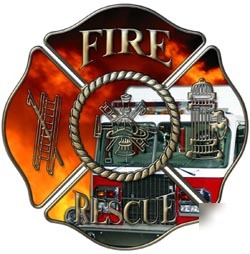 Firefighter decal reflective 4