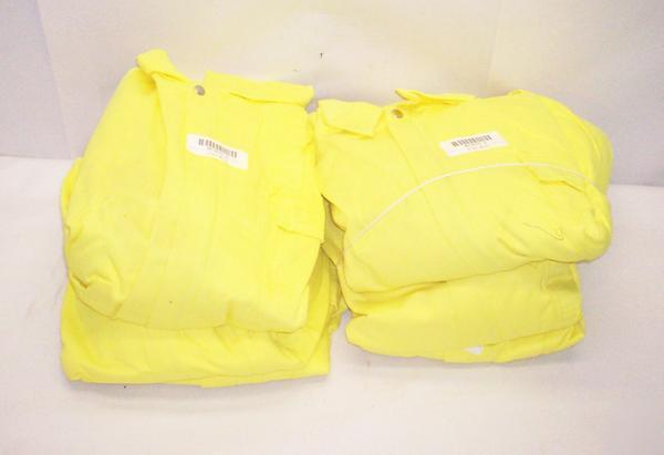 New adolphe lafont yellow coveralls lot box w/ pocket 