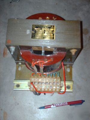 Control transformer-pri 2X240 to 115V 900 eistg. 7.8 a