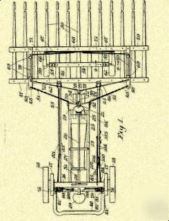 International harvester tractor sweep rake PATENT_G353