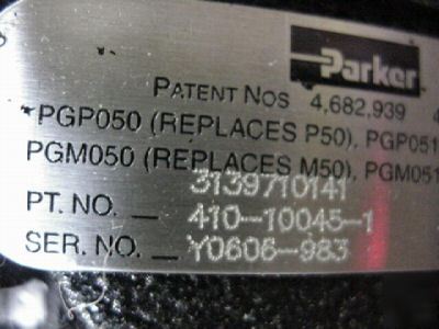 Parker hydraulic motor pump PGP050 commercial shearing