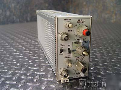 Tektronix 7A26 plug-in dual trace amplifier 