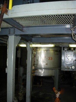 Used: tank, 2650 gallon, 316 stainless steel. 7'4