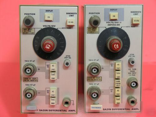 Tektronix 5A20N, 5A21N differential amplifier p/i.