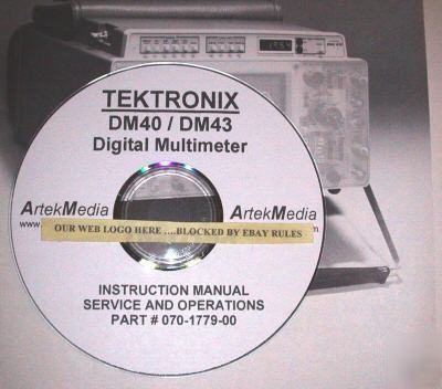 Tektronix DM43 DM40 instruction (ops/service) manual 