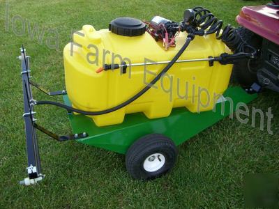 25 gallon trailered lawn & garden sprayer, boom & wand