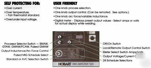 Hobart _ arc-master 501 multi-process weld power source