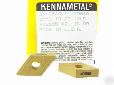 New 50 kennametal dnmg 543 KC9010 carbide inserts L019