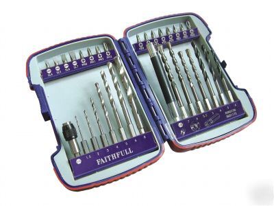 Faithfull 21 piece quick change drill and bit set