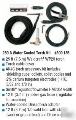 Miller tig torch pkg. - 250 amp water-cooled 300185