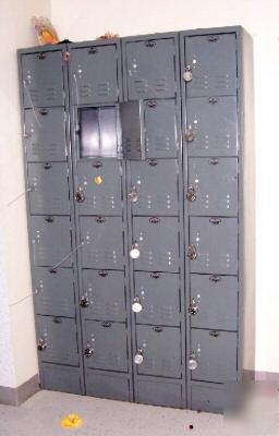 Used lockers set of 54 retail employee backroom school 