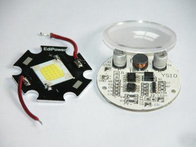 20W warm-white led+star/drive,output 1A/80 degree lens