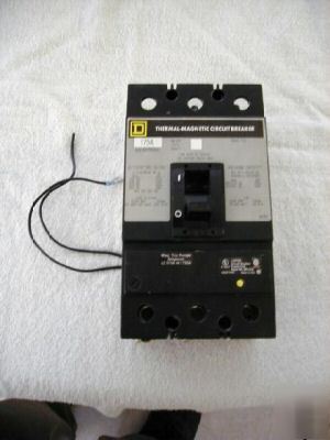 Square d KAL361751021 circuit breaker 240V 175A 3P 