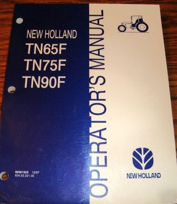 New holland TN65F to TN90F tractor operator's manual nh