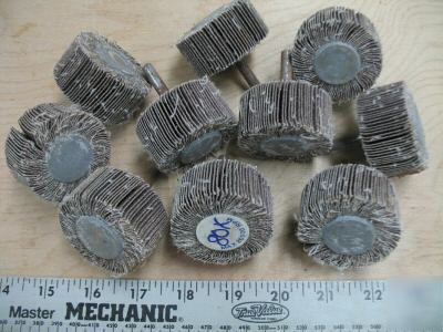 Lot of 10 flap wheels 80 grit cheap 