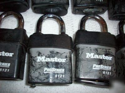 Lot of 186 keyed alike master lock # 6121 padlocks 