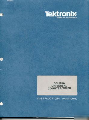 Tek 505A instruction manual