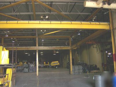 Complete freestanding crane system w/5 t wire rope hois