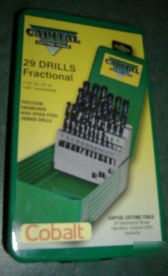 Drill set fractional 1/16 -1/2