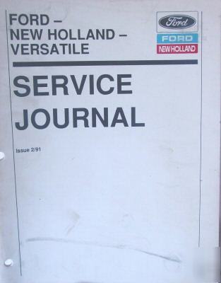 New ford/ holland versatile service journal new 