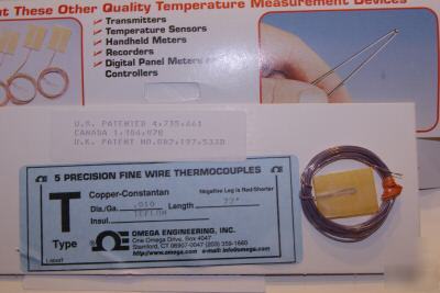 Omega SA1-t-72 t type thermocouple, 72