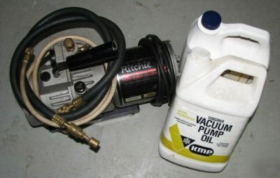 Ritchie high vac service pump vacuum yellow jacket