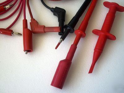 Simpson 1KV. test leads & 4 adapters & clip leads