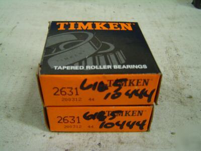 2 timken cup bearing p/n 2631 free shipping