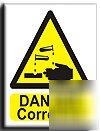 Danger corrosive sign-s. rigid-200X250MM(wa-072-re)