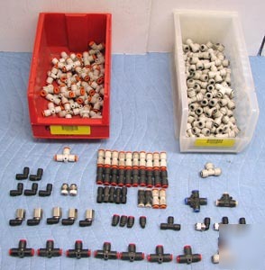 150 quick connect pneumatic t connectors 1/4