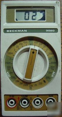 Beckman 3020 dmm, ac/dc volts & current, ohms