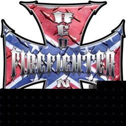 Firefighter decal reflective 4