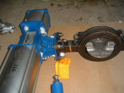 6â€ keystone k-lok butterfly valve with morin actuator